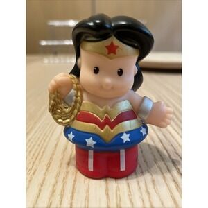 Fisher-Price Little People DC Super Friends Wonder Woman Figure Golden Lasso